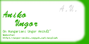 aniko ungor business card